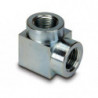 Raccord haute pression, forme en coude, pression de fonctionnement maximale de 700 bar, connexion de 3/8" NPTF femelle à 3/8" N