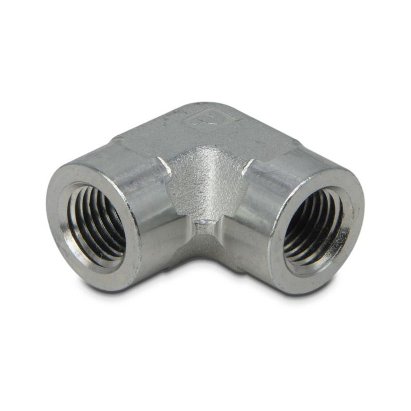 Raccord haute pression, coude, pression de fonctionnement maximale de 700 bars, connexion de 1/4 " NPTF à 1/4 " NPTF