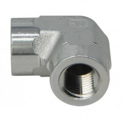 Raccord haute pression, coude, pression de fonctionnement maximale de 700 bars, connexion de 1/4 " NPTF à 1/4 " NPTF
