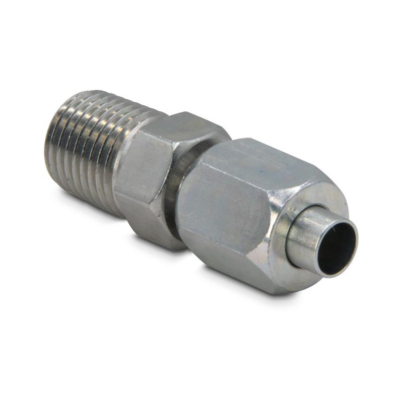 FZ2020, High Pressure Fitting, Adaptor to Tube End 5,000 psi Maximum Operating Pressure, Connection from 1/4" NPT Male to ÃƒÂ¸.