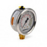 G2509L, Hydraulic Pressure Gauge, 2.50 in. Face, Lower Mount, Glycerine Filled, 100 maximum psi