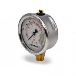 G2509L, Hydraulic Pressure Gauge, 2.50 in. Face, Lower Mount, Glycerine Filled, 100 maximum psi