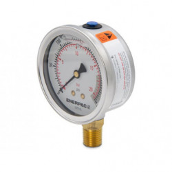 G2512L, Hydraulic Pressure Gauge, 2.50 in. Face, Lower Mount, Glycerine Filled, 300 maximum psi