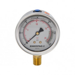 G2512L, Hydraulic Pressure Gauge, 2.50 in. Face, Lower Mount, Glycerine Filled, 300 maximum psi