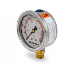 G2514L, Hydraulic Pressure Gauge, 2.50 in. Face, Lower Mount, Glycerine Filled, 1,000 maximum psi