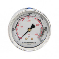 G2534R, Hydraulic Pressure Gauge, 2.50 in. Face, Center Rear Mount, Glycerine Filled, 6,000 maximum psi