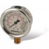 G2535L, Hydraulic Pressure Gauge, 2.50 in. Face, Lower Mount, Glycerine Filled, 10,000 maximum psi