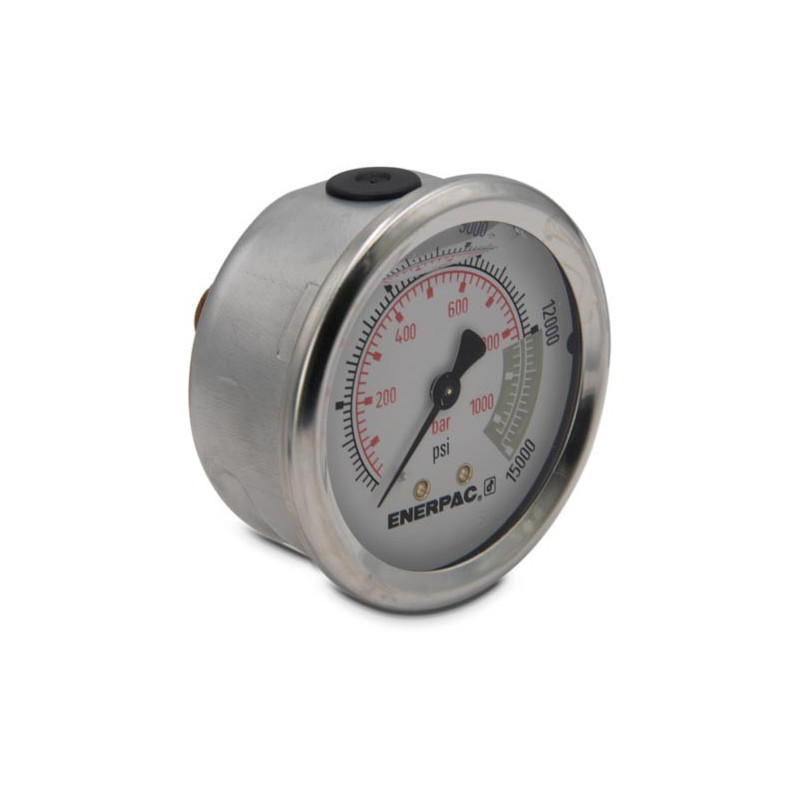 G2538R, Hydraulic Pressure Gauge, 2.50 in. Face, Center Rear Mount, Glycerine Filled, 15,000 maximum psi