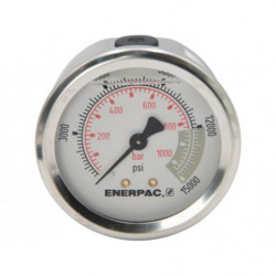 G2538R, Hydraulic Pressure Gauge, 2.50 in. Face, Center Rear Mount, Glycerine Filled, 15,000 maximum psi