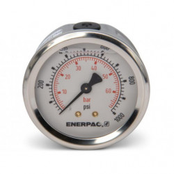 G2531SR, Hydraulic Pressure Gauge, 2.5 in. Face, Rear Mount, Glycerine Filled, 1,000 maximum psi