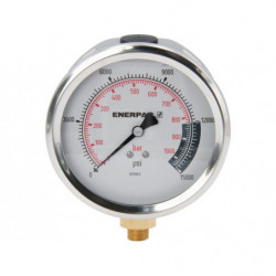 G4089L, Hydraulic Pressure Gauge, 4.0 in. Face,  Lower Mount, Glycerine Filled, 15,000 maximum psi