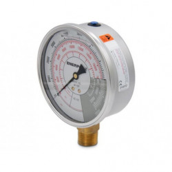 GF10P, Hydraulic Force and Pressure Gauge, Imperial Scale, for use with 10 Ton Cylinders