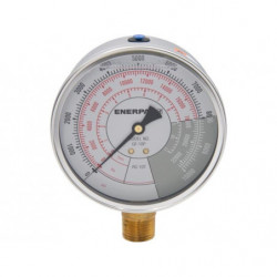 GF10P, Hydraulic Force and Pressure Gauge, Imperial Scale, for use with 10 Ton Cylinders