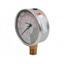 GF20P, Hydraulic Force and Pressure Gauge, Imperial Scale, for use with 25 Ton Cylinders