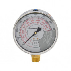 GF50P, Hydraulic Force and Pressure Gauge, Imperial Scale, for use with 50 Ton Cylinders