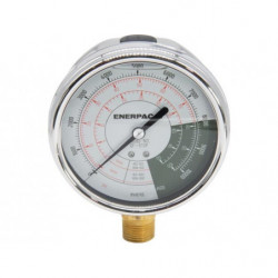 GF510P, Hydraulic Force and Pressure Gauge, Imperial Scale, for use with 50 and 100 Ton Cylinders