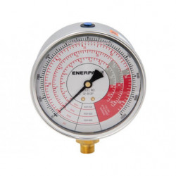 GF813P, Hydraulic Force and Pressure Gauge, Imperial Scale, for use with 20, 30, and 60 Ton Cylinders