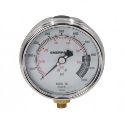 H4049L, Hydraulic Pressure Gauge, 4.0 in. Face,  Lower Mount, High Cycle, 10,000 maximum psi