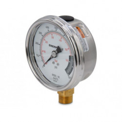 H4071L, Hydraulic Pressure Gauge, 4.0 in. Face,  Lower Mount, High Cycle, 10,000 maximum psi