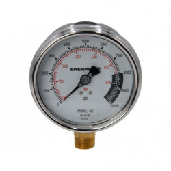 H4071L, Hydraulic Pressure Gauge, 4.0 in. Face,  Lower Mount, High Cycle, 10,000 maximum psi