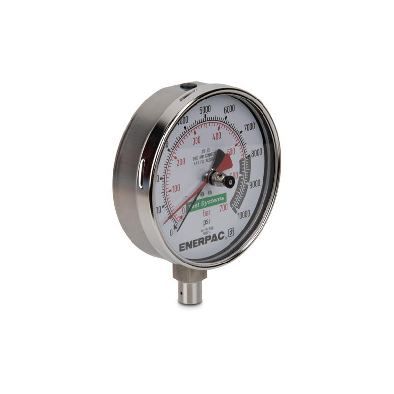 T6007L, Test System Gauge, Stainless Steel, 10,000 maximum psi