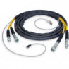 CH720EC, 20 ft., Twin Hose with Sheath and Electric cable for ZE64 Cutter Pump