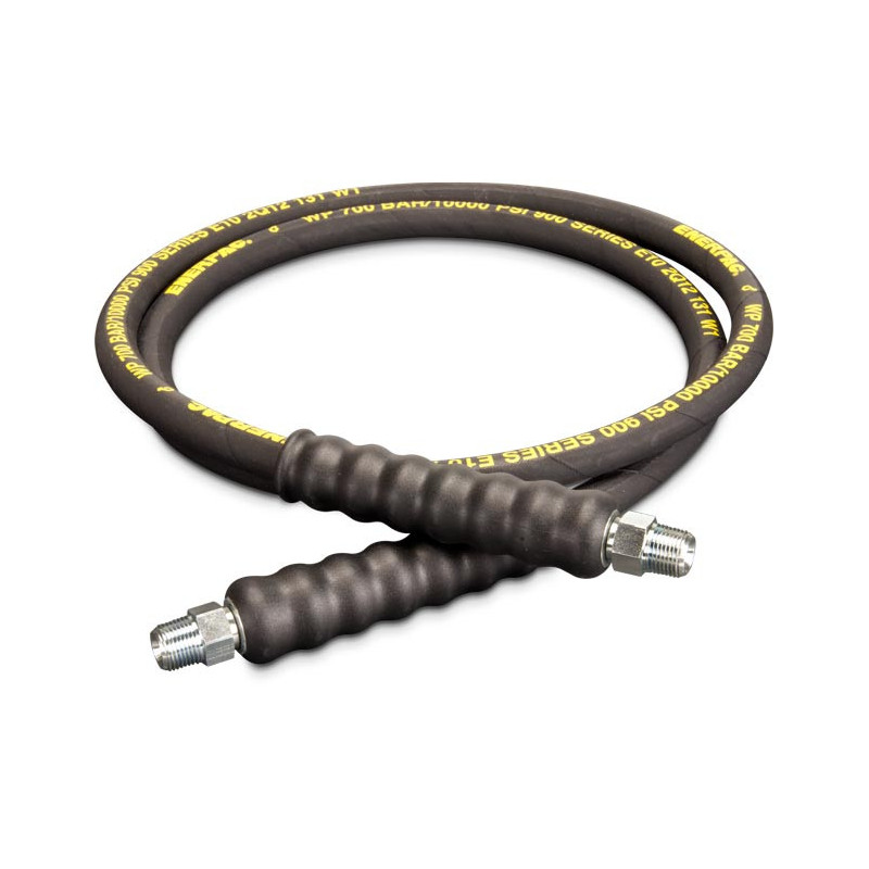 H9306, 6 ft., Heavy-duty Rubber High Pressure Hydraulic Hose, .38 in. Internal Diameter