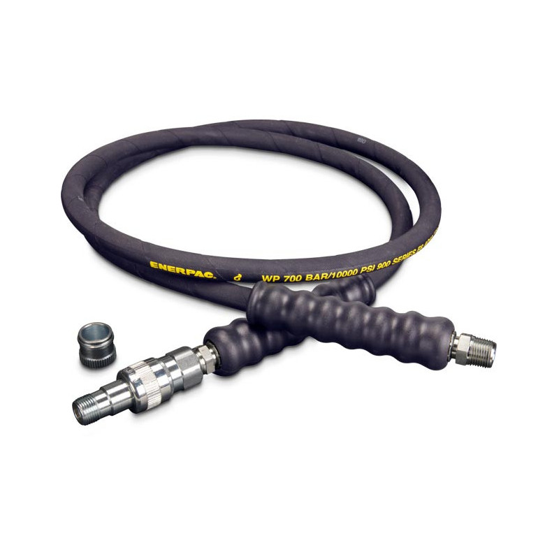 HA9206B, 6 ft., Heavy-duty Rubber High Pressure Hydraulic Hose, .25 in. Internal Diameter