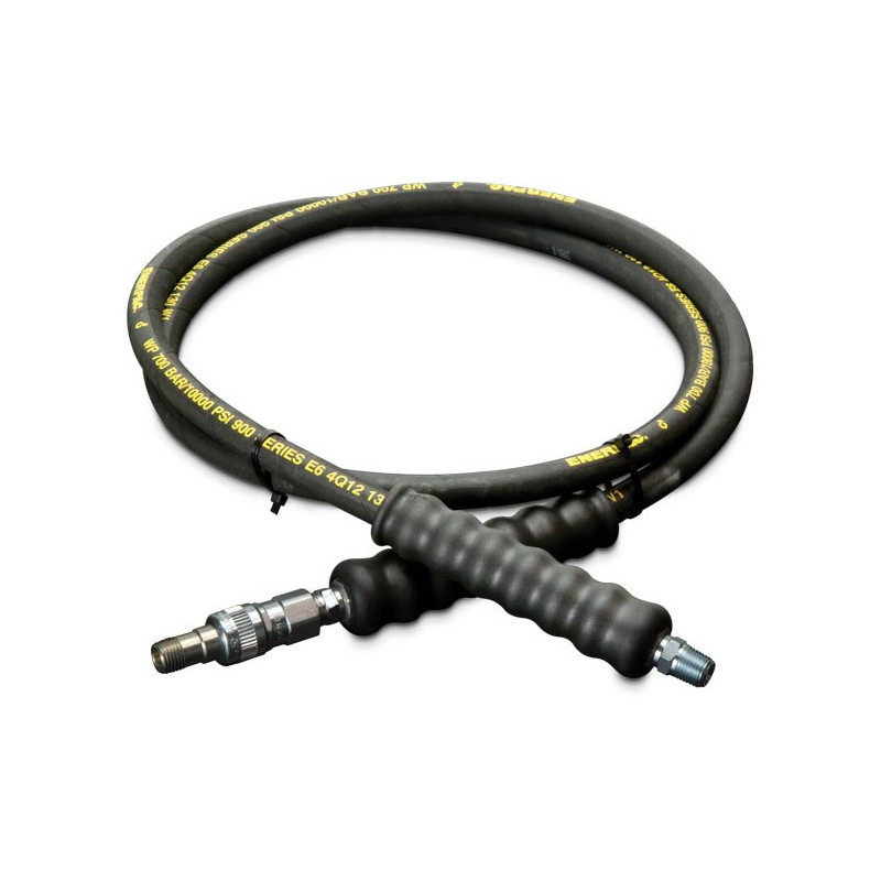 HB9206QB, 6 ft., Heavy-duty Rubber High Pressure Hydraulic Hose, .25 in. Internal Diameter