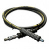 HB9206QB, 6 ft., Heavy-duty Rubber High Pressure Hydraulic Hose, .25 in. Internal Diameter