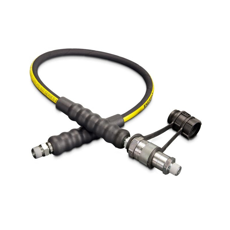 HC9203B, 3 ft., Heavy-duty Rubber High Pressure Hydraulic Hose, .25 in. Internal Diameter