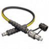 HC9203B, 3 ft., Heavy-duty Rubber High Pressure Hydraulic Hose, .25 in. Internal Diameter