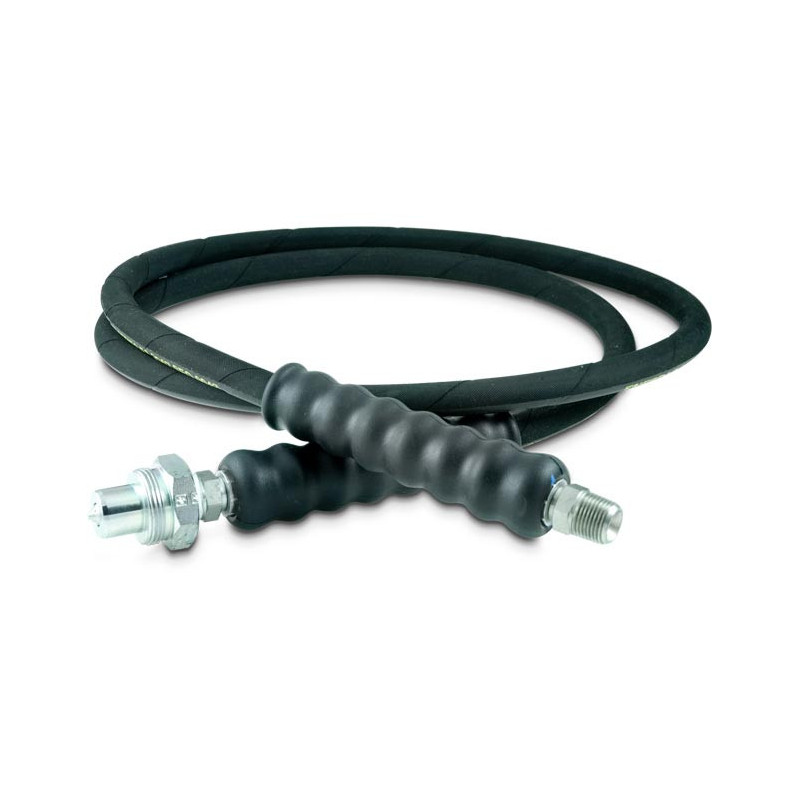 HC9206, 6 ft., Heavy-duty Rubber High Pressure Hydraulic Hose, .25 in. Internal Diameter