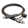 HC9206B, 6 ft., Heavy-duty Rubber High Pressure Hydraulic Hose, .25 in. Internal Diameter