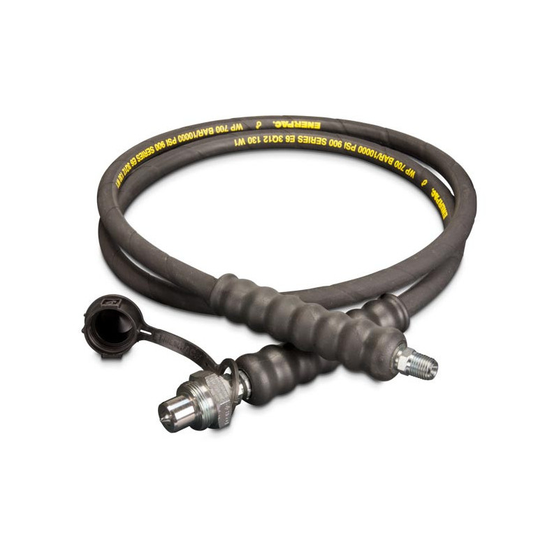 HC9206Q, 6 ft., Heavy-duty Rubber High Pressure Hydraulic Hose, .25 in. Internal Diameter