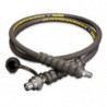 HC9206Q, 6 ft., Heavy-duty Rubber High Pressure Hydraulic Hose, .25 in. Internal Diameter