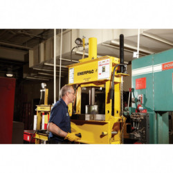 IPA1220, 10 Ton, H-Frame Hydraulic Press with RC1010 Single-Acting Cylinder and XA12 Air Pump
