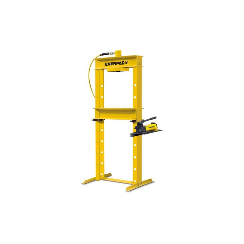IPH1234, 10 Ton, H-Frame Hydraulic Press with RR1010 Double-Acting Cylidner and P84 Hand Pump