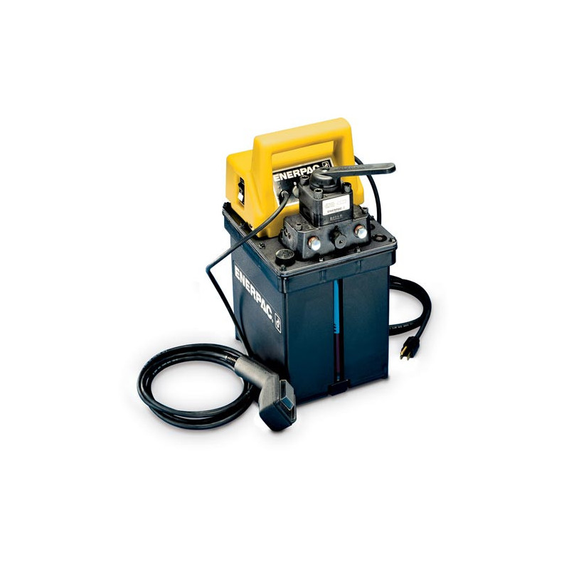 PEJ1301B, Two Speed, Electric Submerged Hydraulic Pump, 3/3 Manual Valve, Remote Jog, 115V, For use with Single-Acting Cylinder