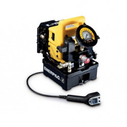  Pompe hydraulique électrique, vanne manuelle 3/3, boîte électrique et LCD, huile utilisable de 5,0 gallons, débit d’huile 40 p