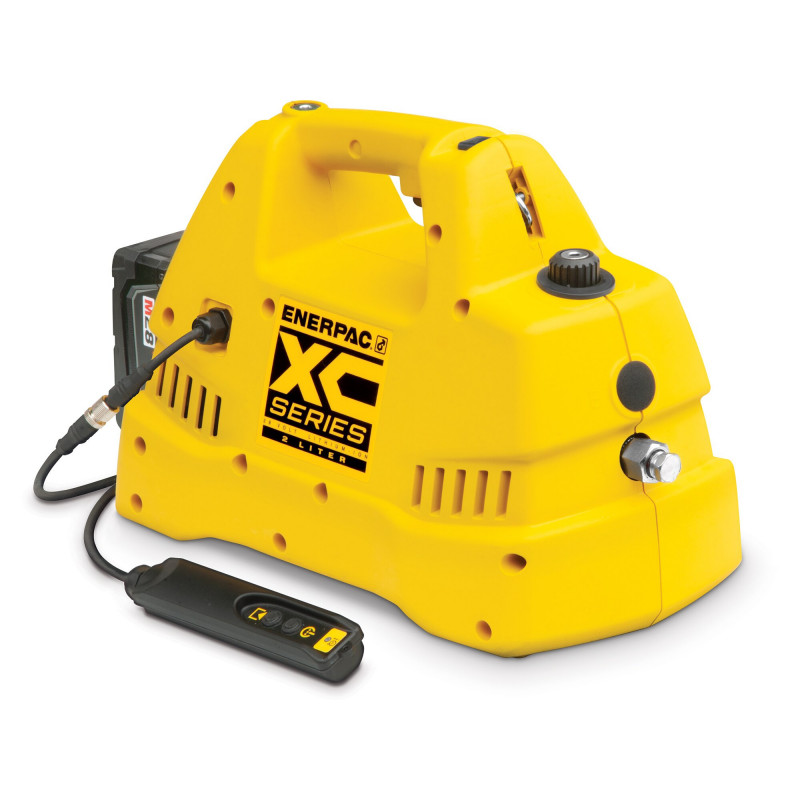 XC1302SB, Cordless Hydraulic Pump with Interactive Pendant, Dump and Hold, 120 in3 Usable Oil, Batteries and Charger Included, 