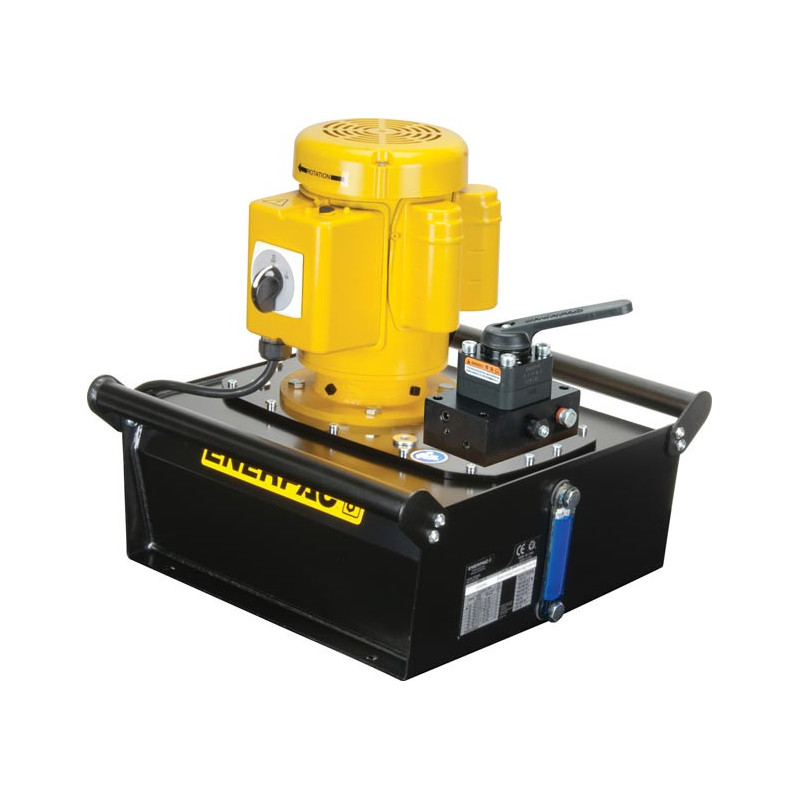 ZE3208MB, Electric Hydraulic Pump, 3/2 Manual Valve, without Electric Box or LCD, 2.0 gallon Usable Oil, 40 in3/min Oil Flow at