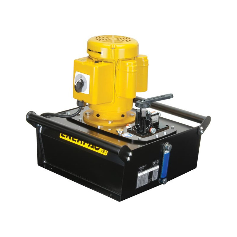 ZE4208LB, Electric Hydraulic Pump, 4/3 Manual Valve, Electric Box and LCD, 2.0 gallon Usable Oil, 60 in3/min Oil Flow at 10,000