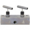 AM21, Split Flow Hydraulic Manifold, 1 inlet, 2 outlet ports