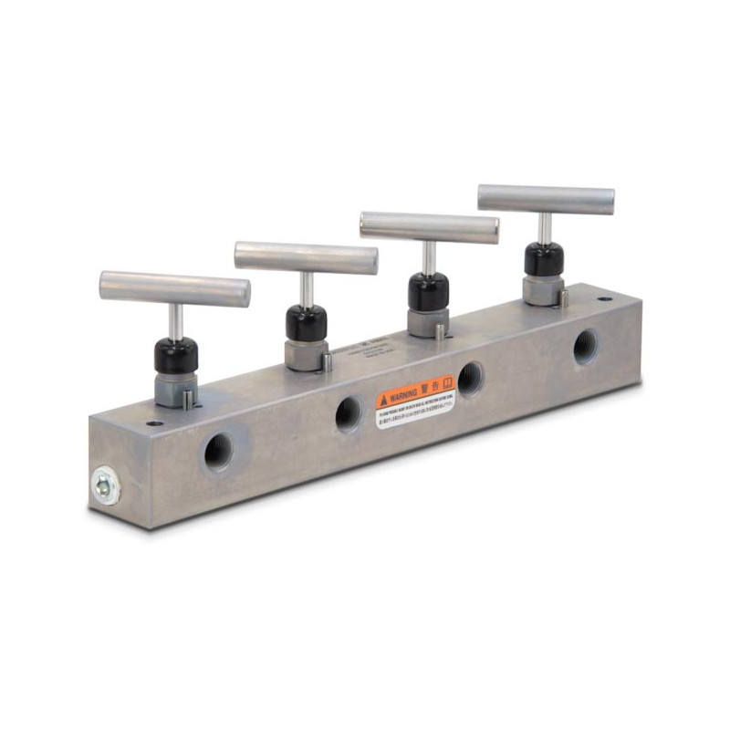 AM41, Split Flow Hydraulic Manifold, 1 inlet, 4 outlet ports