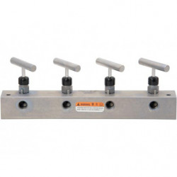 AM41, Split Flow Hydraulic Manifold, 1 inlet, 4 outlet ports