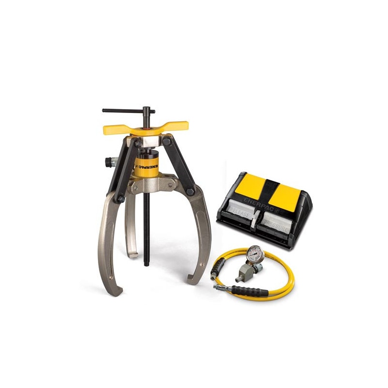 LGHS324A, 24 Ton, 3 Jaw, Hydraulic Lock-Grip Puller Set with Air Pump