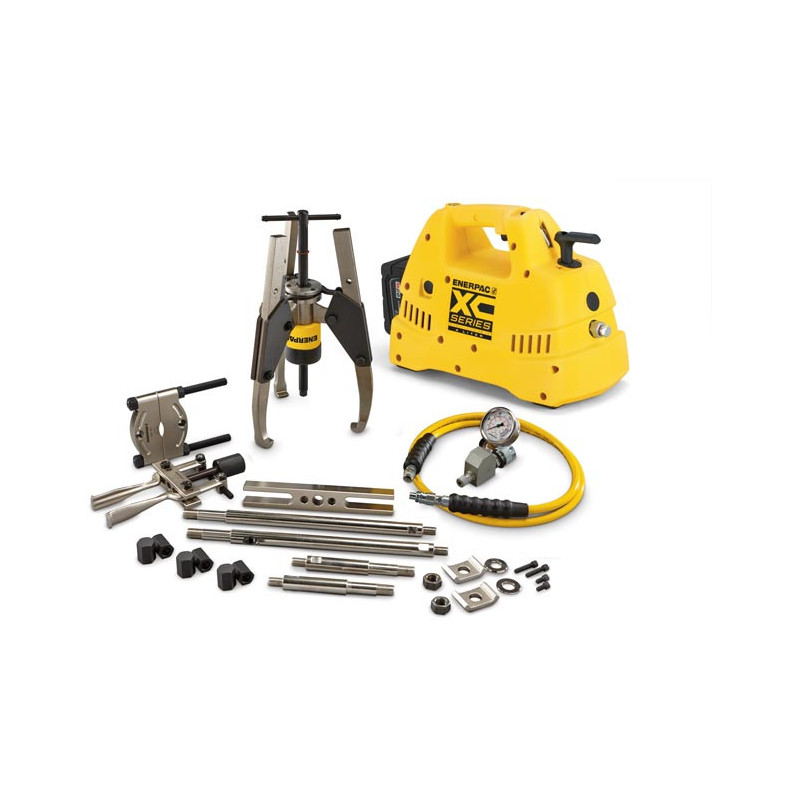 MPS14CB, 14 Ton, Hydraulic Sync Grip Master Puller Set with Cordless Pump 115V