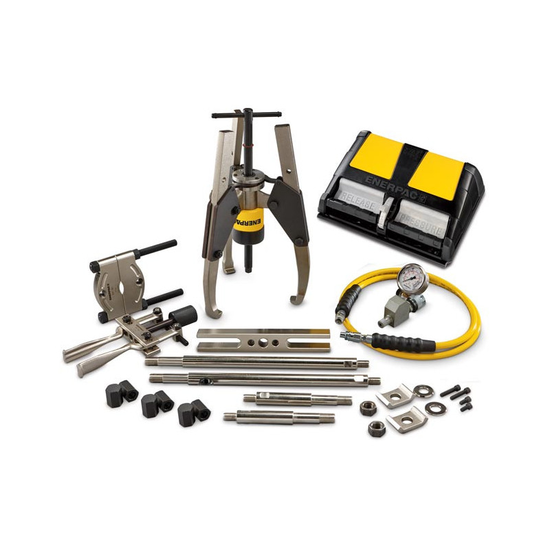 MPS24A, 24 Ton, Hydraulic Sync Grip Master Puller Set with Air Pump