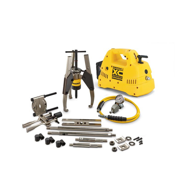 MPS24CB, 24 Ton, Hydraulic Sync Grip Master Puller Set with Cordless Pump 115V